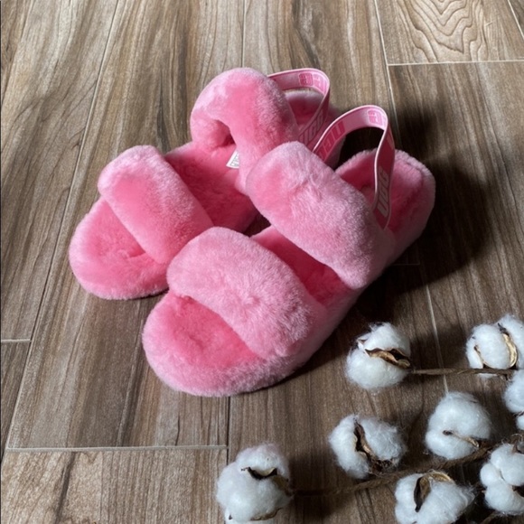 🍁 UGG 🍁 OH YEAH SANDALS SLIPPERS BERRY - Picture 11 of 14